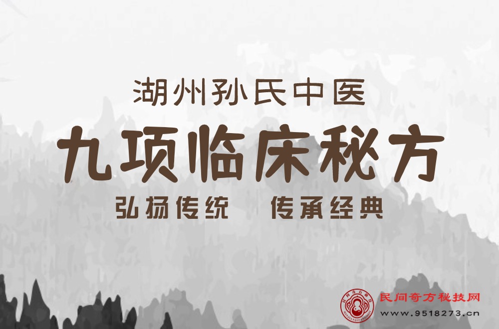 湖州孙氏中医九项临床秘方
