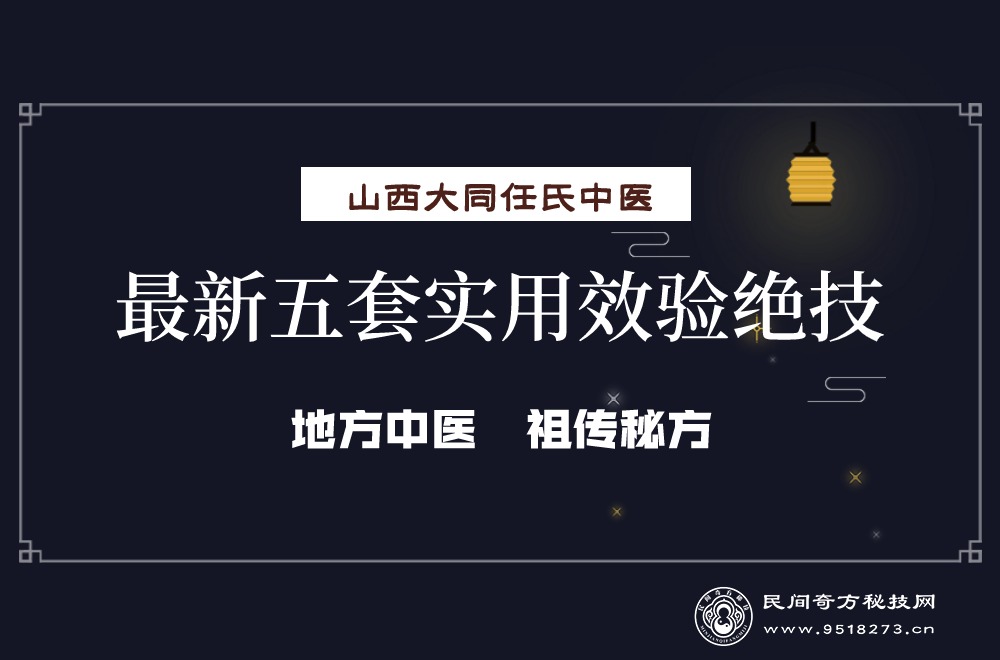 山西大同任氏中医最新五套实用效验绝技